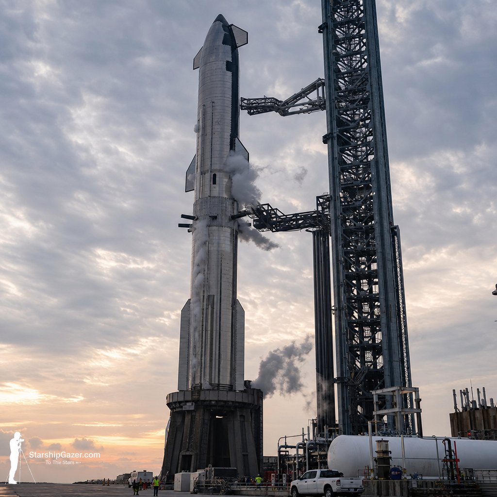 Starship V3完成首次全箭加注彩排,真正考题不是124米高度