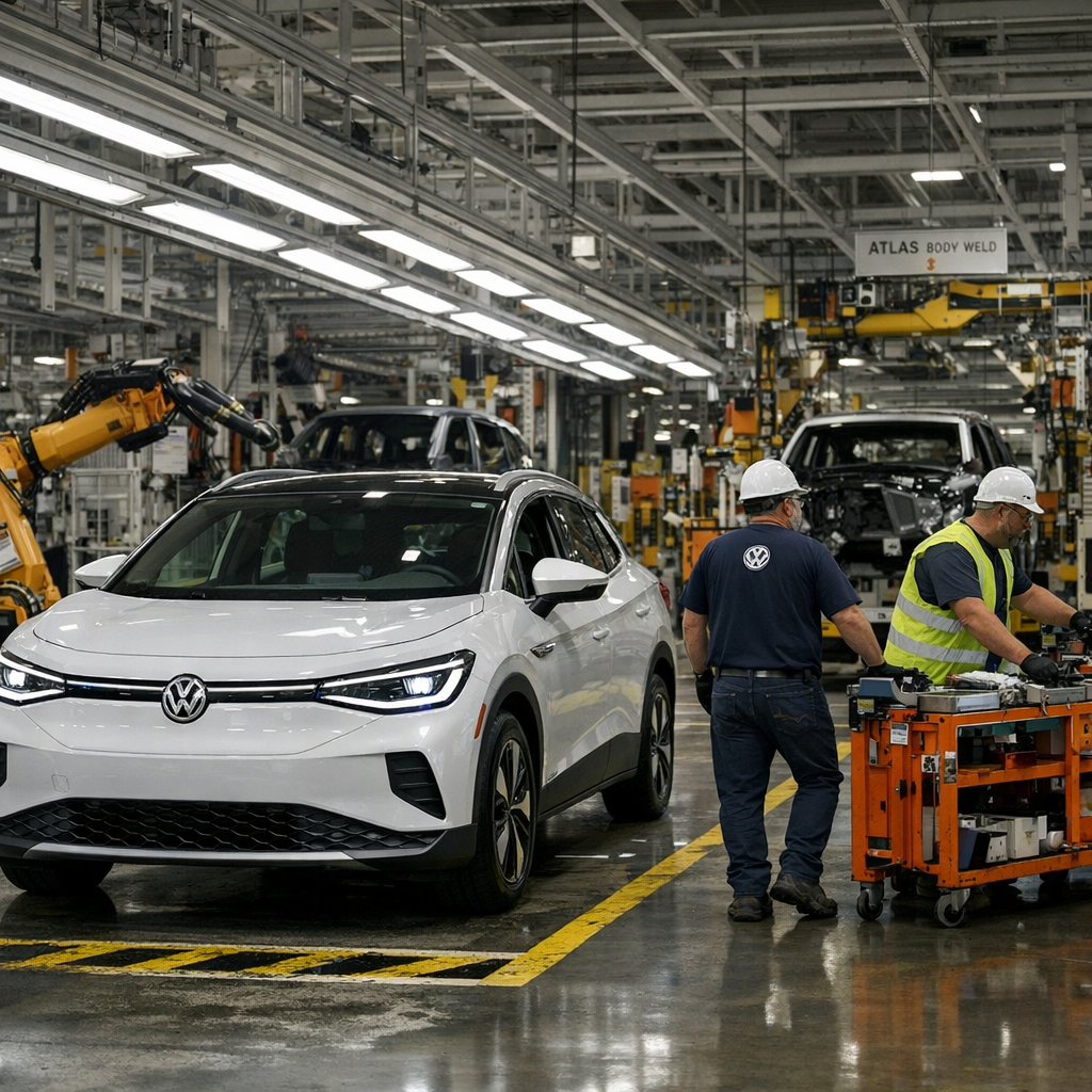 大众在美国停产 ID.4:当电动车退场,汽油 SUV 又被请回了舞台中央