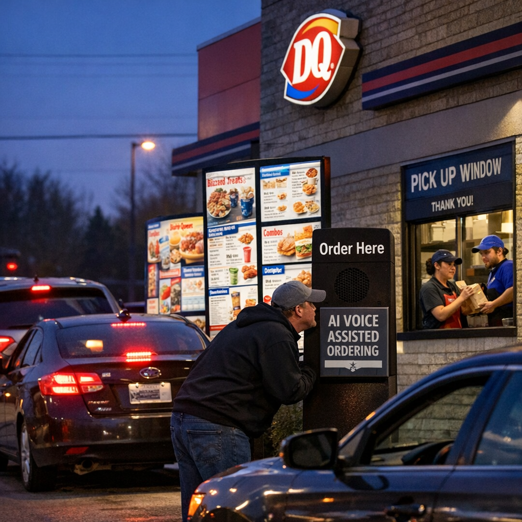 当你在点暴风雪时，接话的可能已不是店员：Dairy Queen把AI塞进了得来速