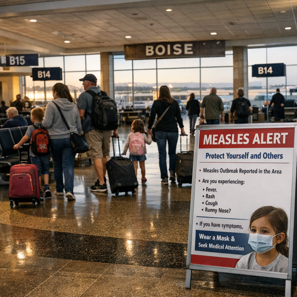 麻疹“搭飞机”落地爱达荷：当疫苗接种率跌破安全线，机场就成了放大器