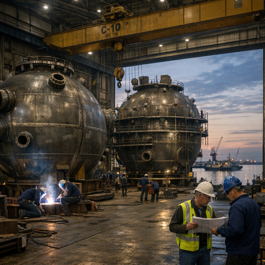 Blue Energy 融资 3.8 亿美元做“船厂预制核电”，赌的是施工纪律，不是新反应堆