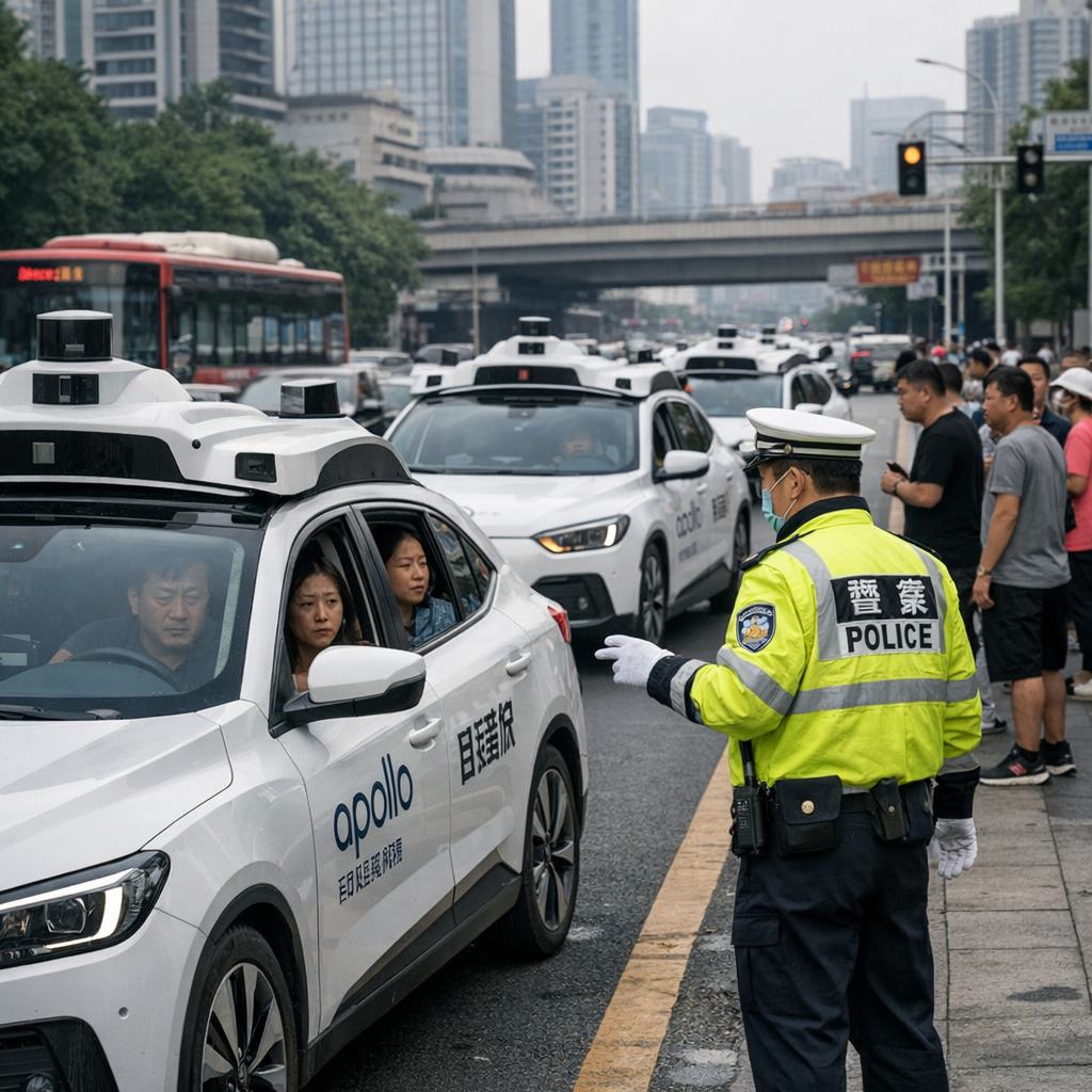 百度萝卜快跑在武汉“集体趴窝”：当无人驾驶突然不动了，考验才刚刚开始