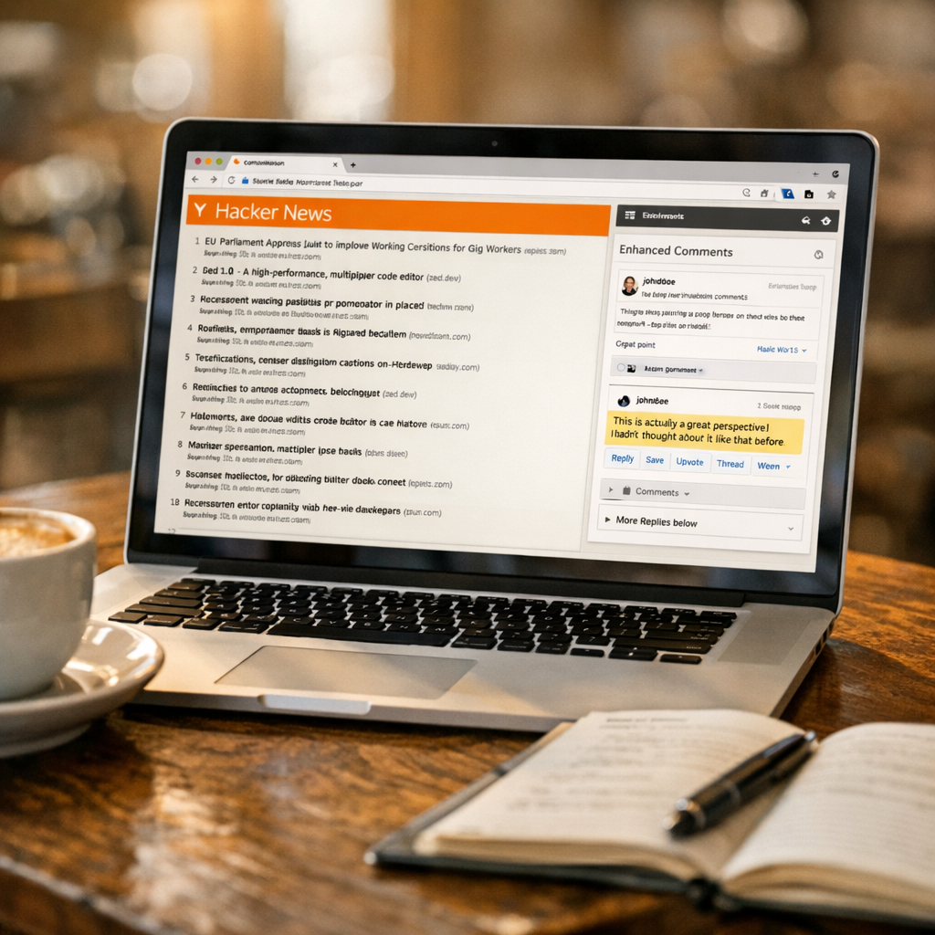 给 Hacker News 加点“橙汁”：这款开源插件，想把极客社区从古早网页里解放出来
