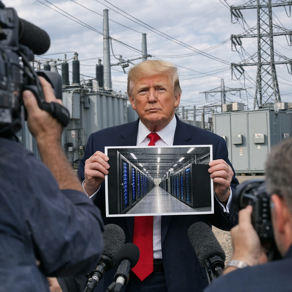 特朗普催建AI数据中心，为何先被自己设下的关税和民意绊倒