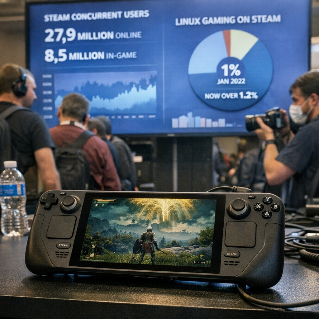 Linux 游戏突然冲上 5%：这不是小众玩家的狂欢，而是桌面生态的一次翻身仗