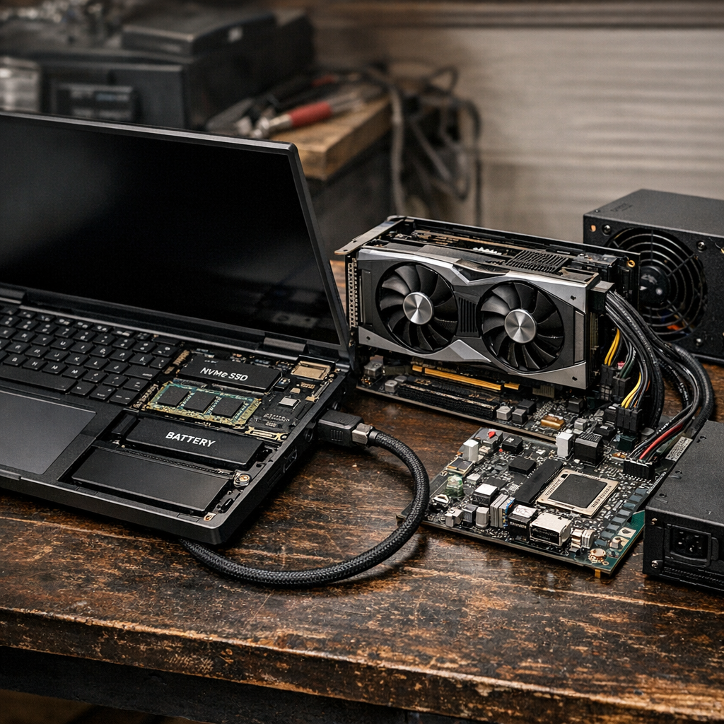 Framework给Laptop 16做了OCuLink外接显卡套件：更像真PCIe，也更像发烧友工具