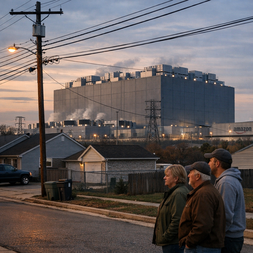 宁要亚马逊仓库，不要数据中心：AI 基建狂飙后，居民开始用电费投反对票
