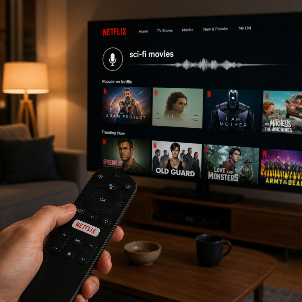 Netflix 测 AI 语音搜索：它想拿回电视上的第一入口