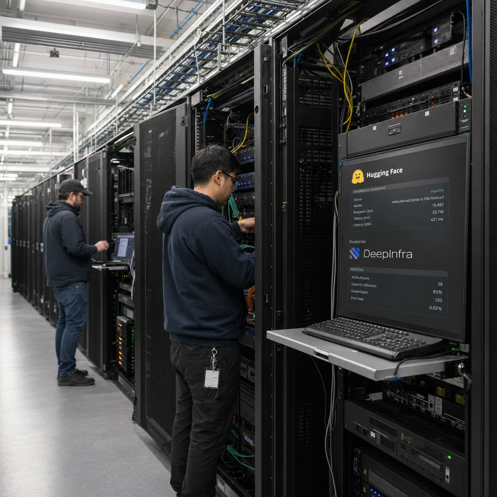 Hugging Face 接入 DeepInfra：开源模型竞争，开始抢默认入口