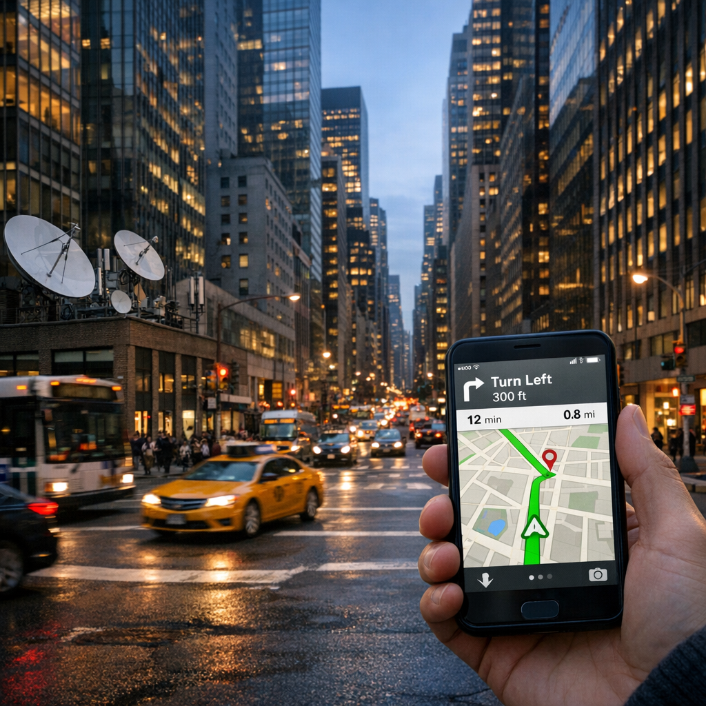 GPS 怎么定位你：4 颗卫星、38.7 微秒，以及导航背后的硬工程