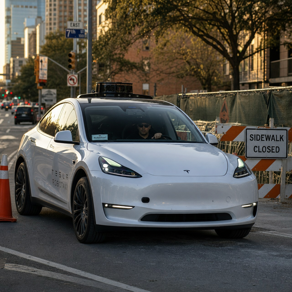 特斯拉Robotaxi两起远程接管碰撞曝光，慢扩张背后是安全冗余考题