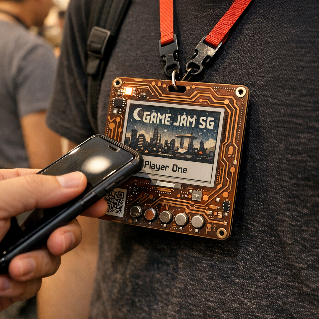 一块不用电池的黑客松胸牌，为什么让我看到硬件社区久违的浪漫