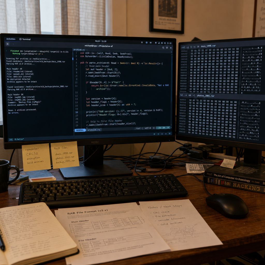5 周做出 Rust 版 RAR：LLM 加速了逆向工程，但没省掉工程判断