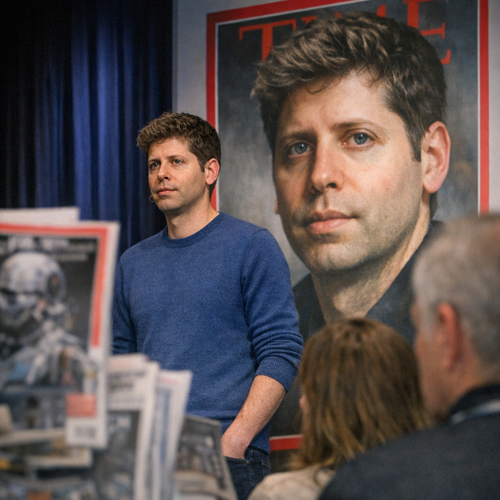 《纽约客》用 AI 给奥特曼画像：最让人不安的，不是那张脸，而是创作这件事正在变味