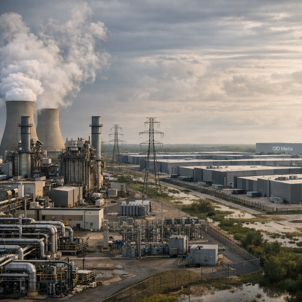 为了喂饱 AI，Meta 一口气押上 10 座燃气电厂：绿色承诺，正在被电表重新定义