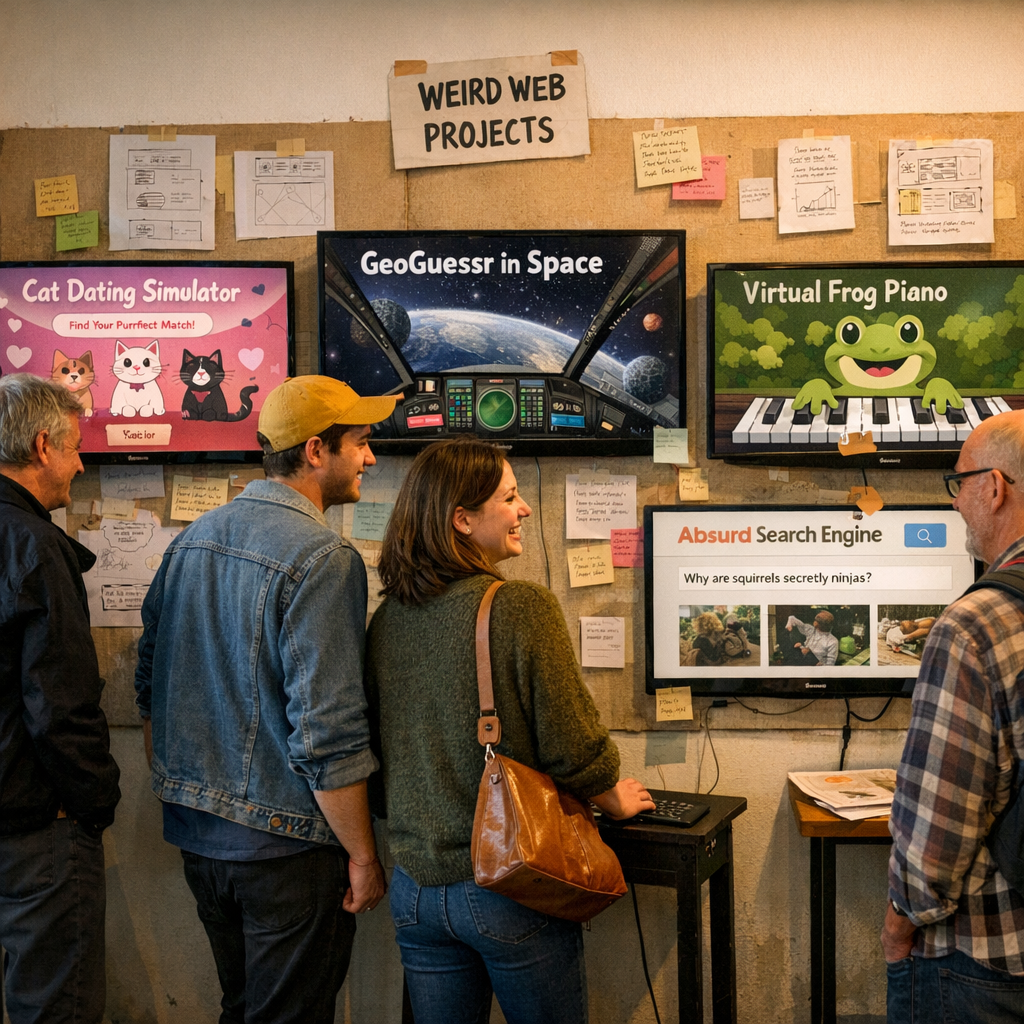 当网页开始“不正经”：一个开发者做了 48 个荒诞网站，却意外戳中了互联网的疲惫感