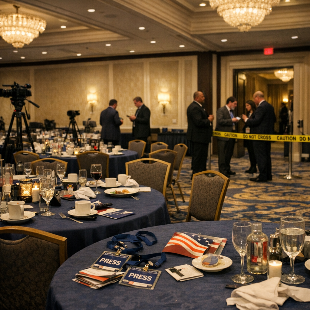 白宫记者晚宴枪击案未明，阴谋论短视频先抢了流量