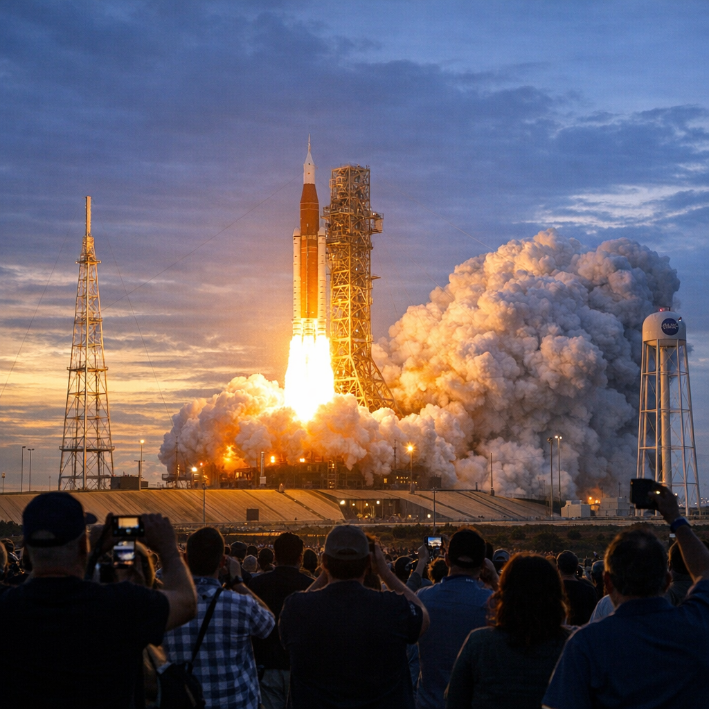 时隔半个多世纪，人类终于再次把目光推向月球深处：Artemis II 点火升空