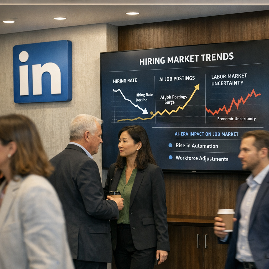 LinkedIn给AI“洗清嫌疑”？招聘下滑的元凶，眼下更像是高利率