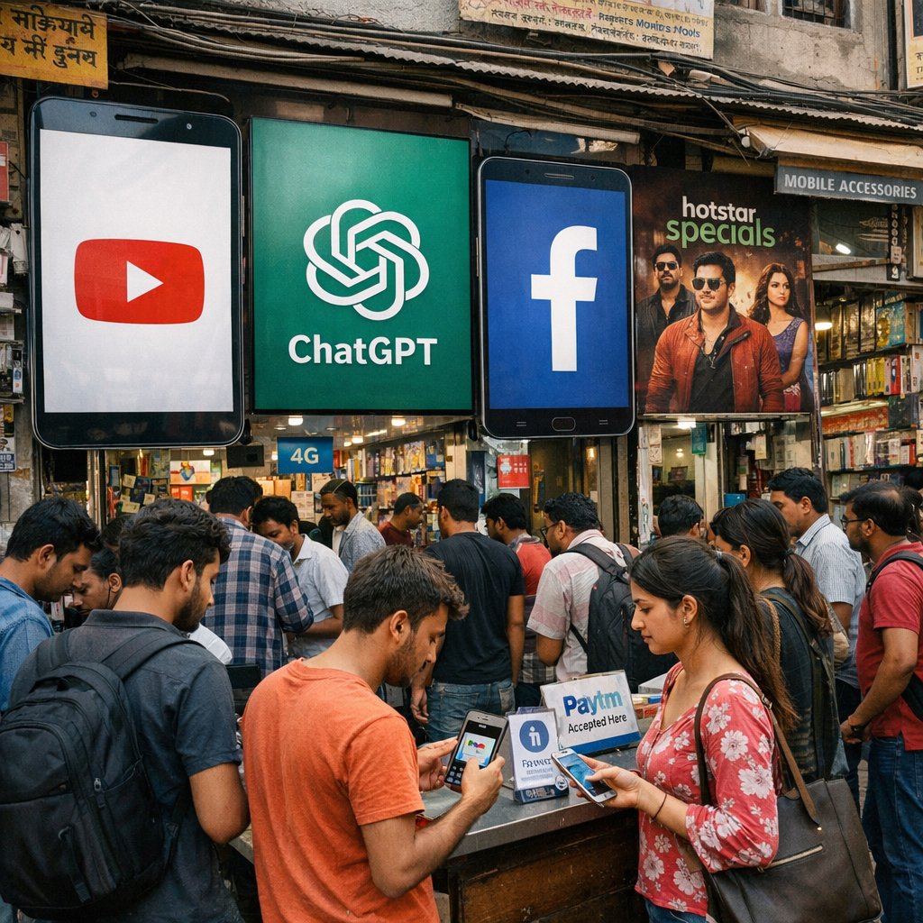 印度 App 市场涨得很快，但大头利润先被 Google、Meta 和 OpenAI 拿走了