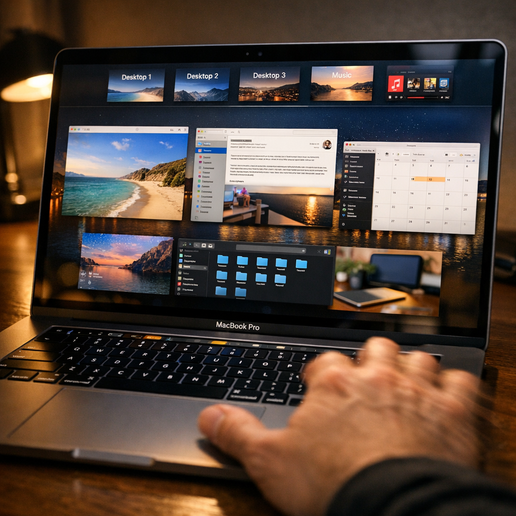 Mac 多桌面切换终于不用“晕船”了：一个冷门小工具，戳中了苹果多年不改的老毛病