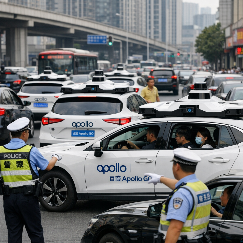 百度萝卜快跑在武汉“集体宕机”：当无人驾驶卡在路中央，技术神话也得面对红绿灯