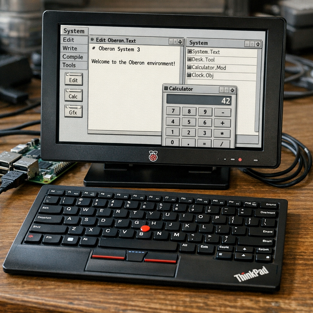 一台树莓派，复活一段计算机理想主义：Oberon System 3 原生跑起来了