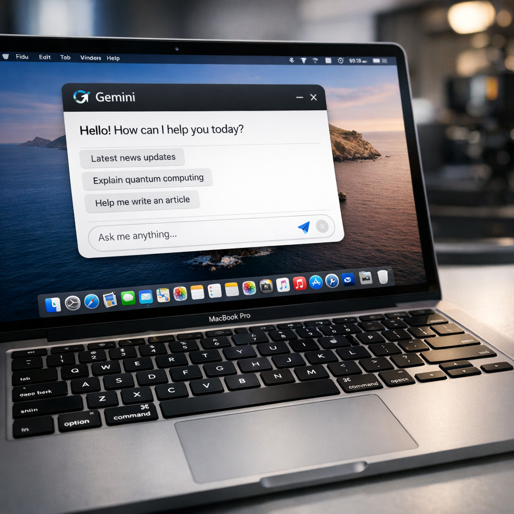 Google把Gemini塞进了Mac桌面：AI助手不想只待在网页里了