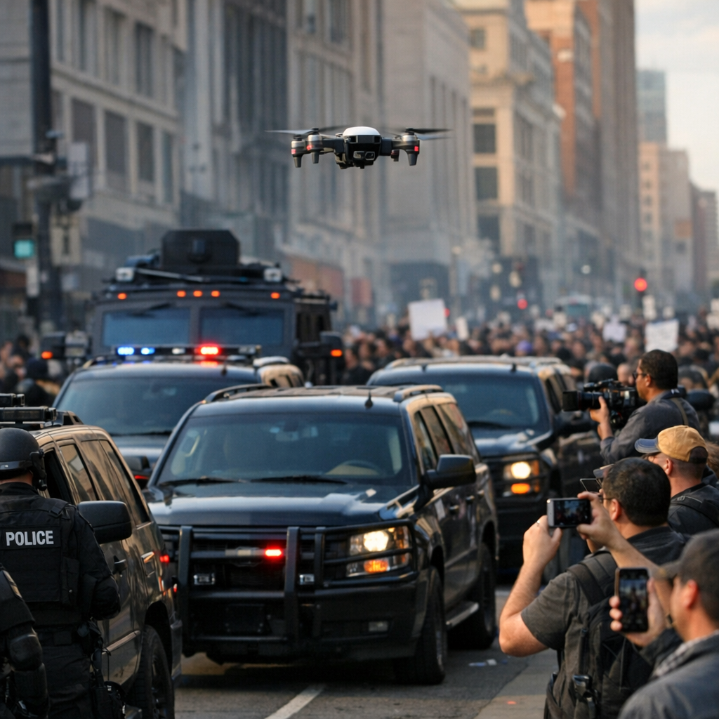 当无人机靠近执法现场：美国FAA这道“临时禁飞令”，更像是在给公众摄像权上锁