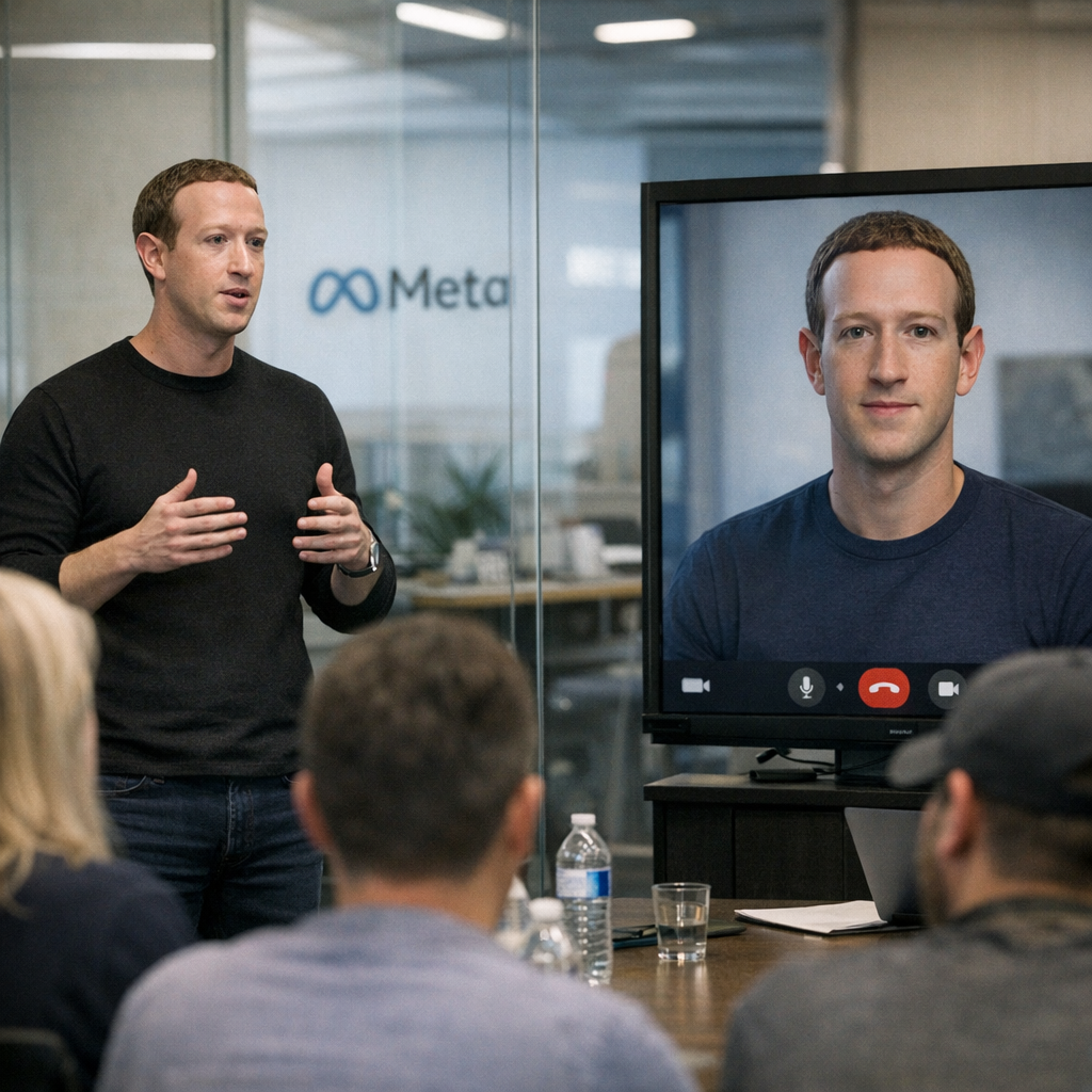 扎克伯格想让“AI分身”替自己开会：这不只是偷懒，而是Meta在测试下一个社交入口