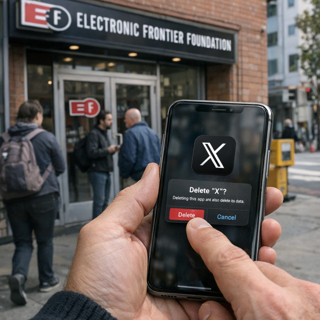 EFF告别X：当“发声平台”不再有回声，离开就成了最清醒的选择