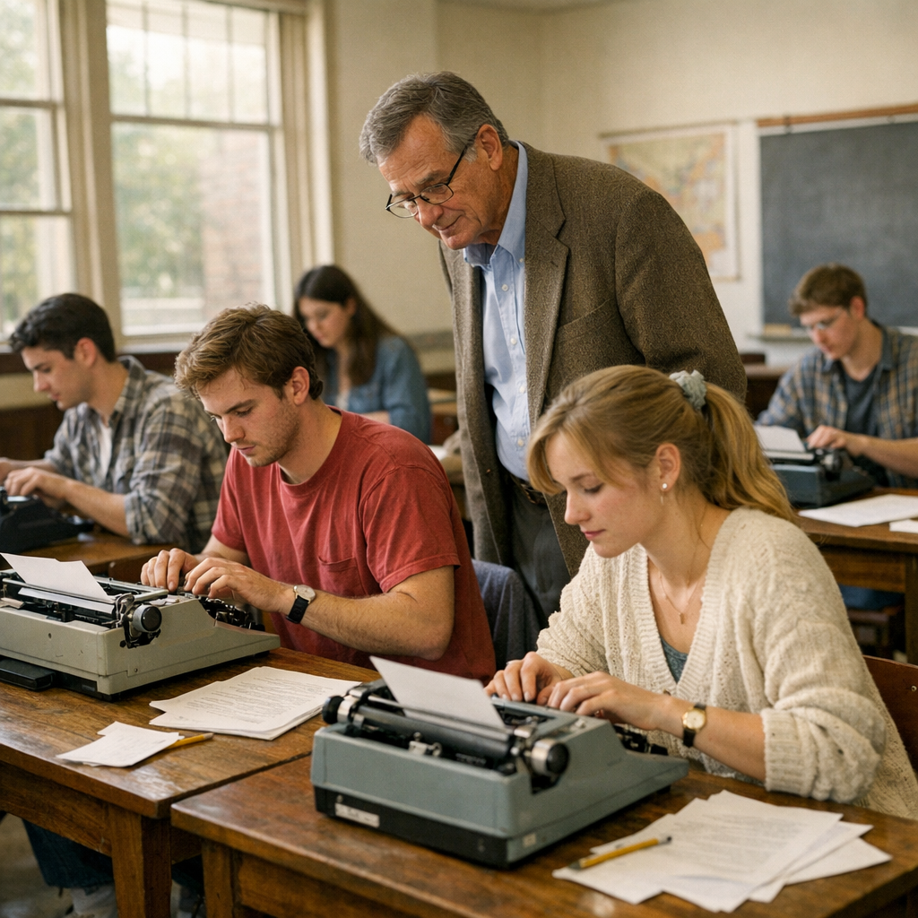 康奈尔老师把打字机搬回课堂：这不是怀旧，而是对 AI 写作时代的一次小型反击