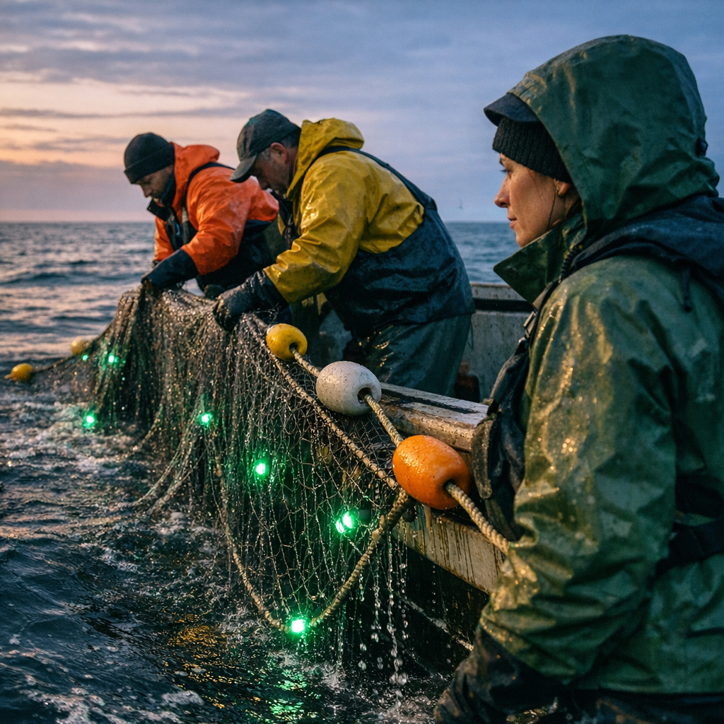 给渔网装上“逃生门”和小灯泡，正在悄悄改变海洋里的生死线