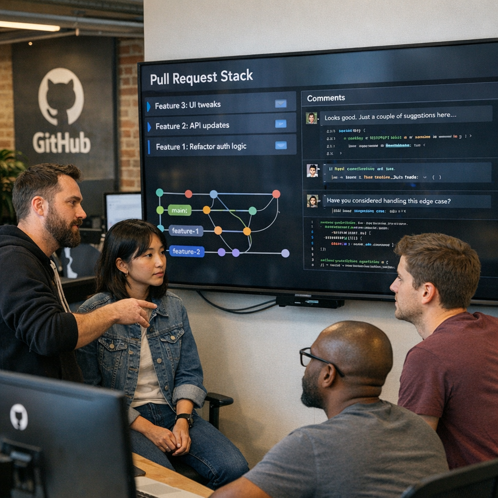 GitHub把“堆叠式PR”做成原生功能：大改动终于不用再靠勇气提交了