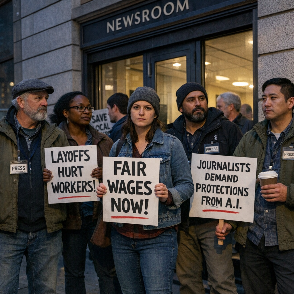 当调查记者也开始为 AI 罢工：ProPublica 的 24 小时停工，敲响了新闻业的新警钟