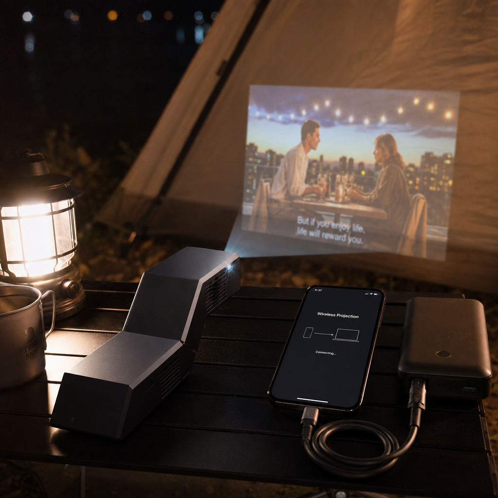 Aurzen Zip 降到 250 美元：小投影能折起来，Netflix 不能随便投