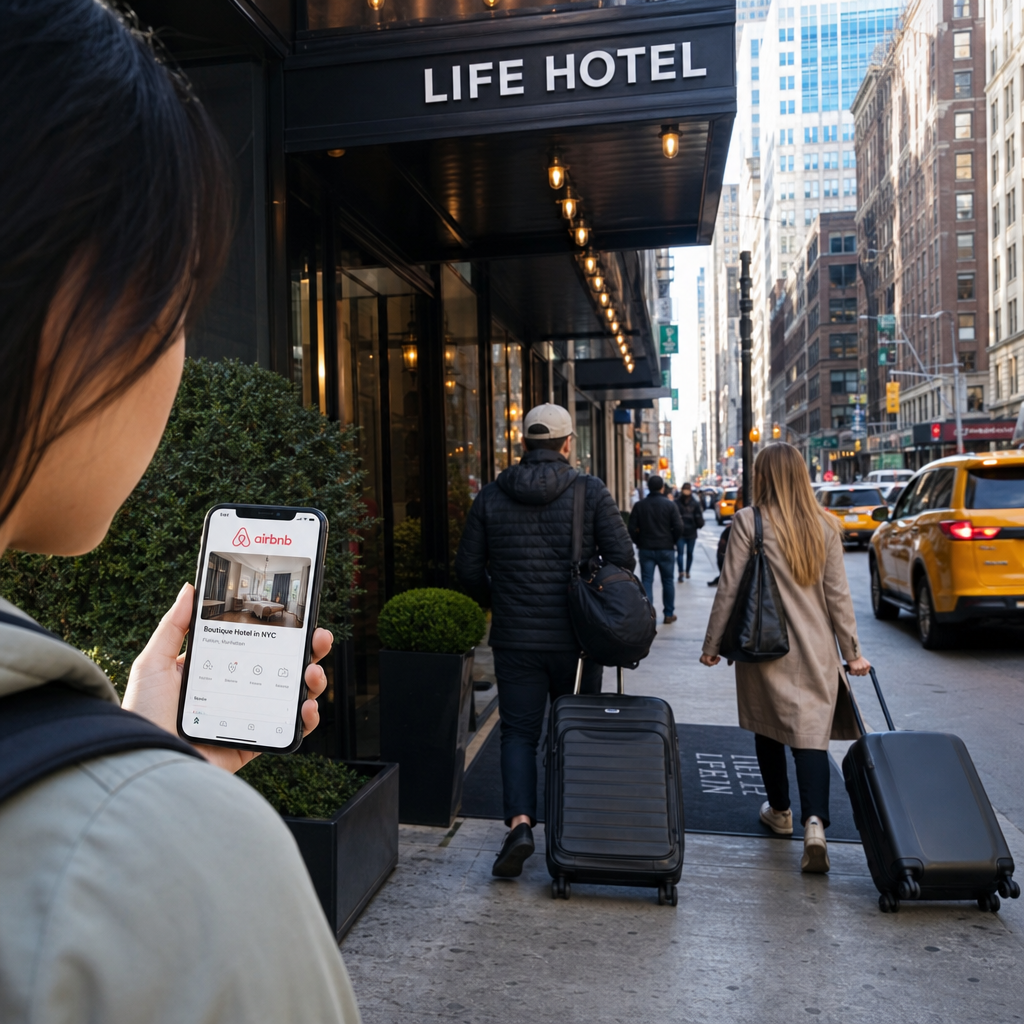 Airbnb 加入酒店预订：它补的不是 AI 行程助手，而是旅行入口