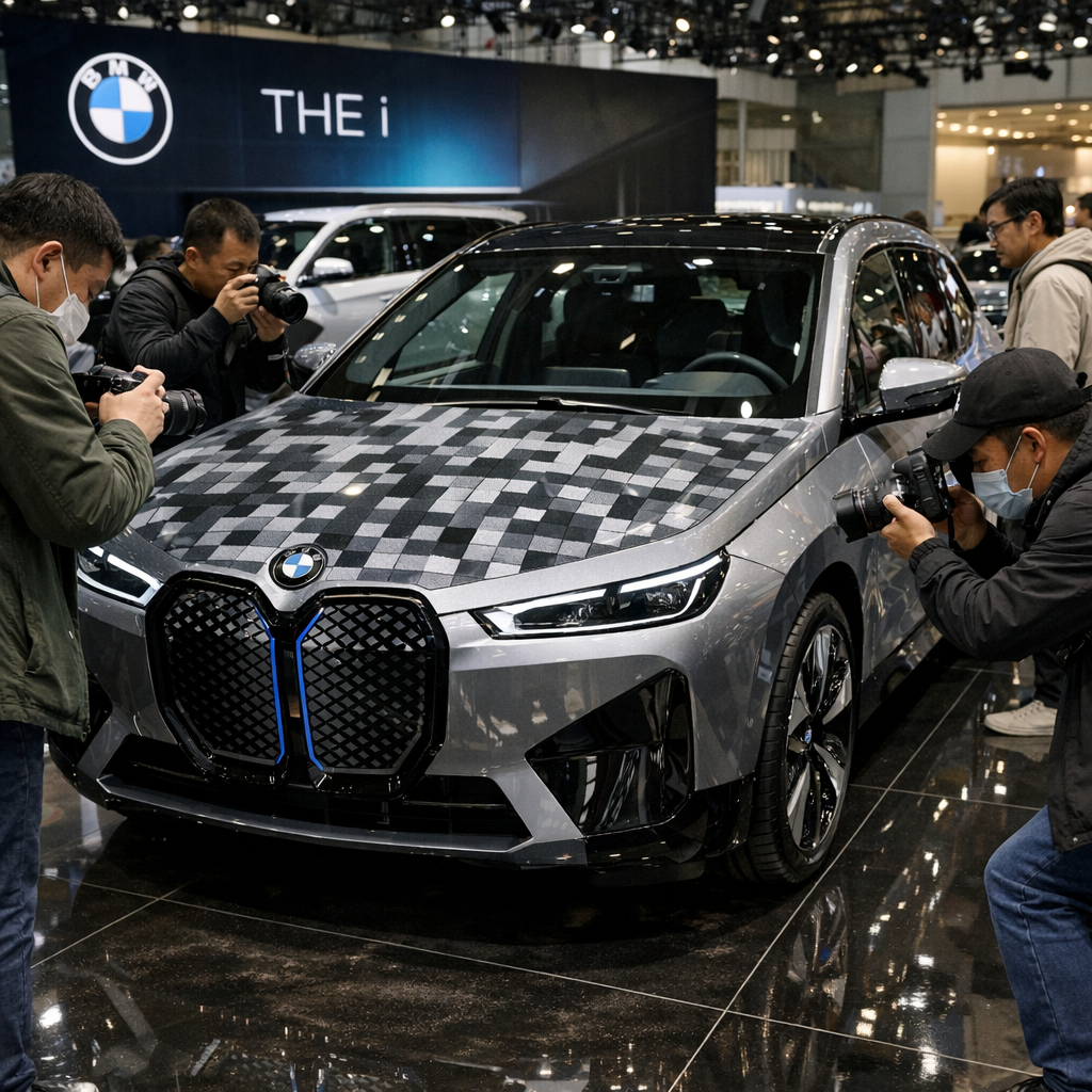 宝马 iX3 Flow Edition：变色车退到引擎盖，反而更像能量产了