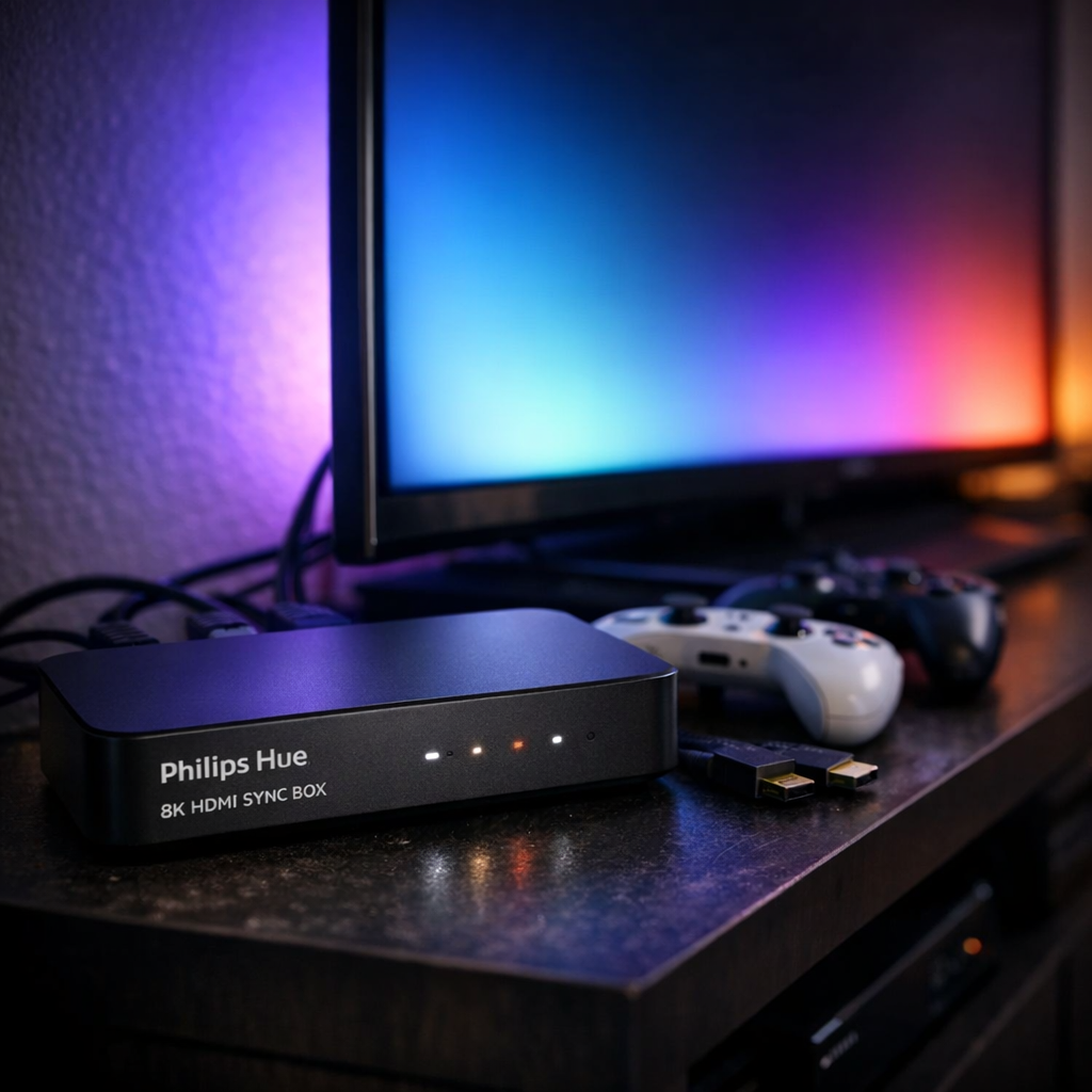 Hue Sync Box 8K 降到 269.49 美元：七折能买，但别忽略 Hue 生态门槛