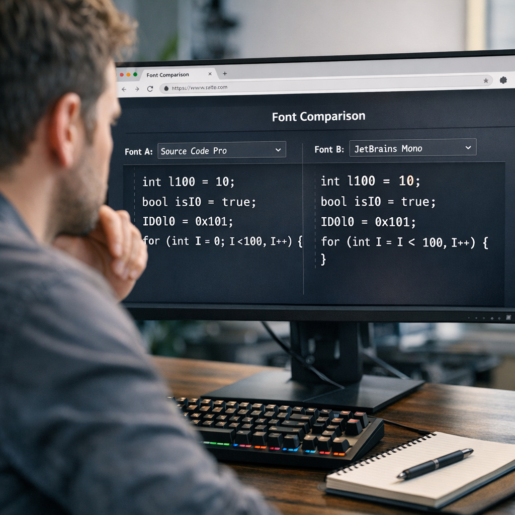 程序员的“找不同”游戏火了：Coding Font 把字体这件小事，做成了效率大事
