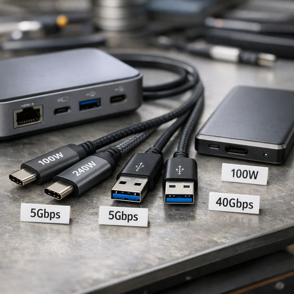 USB-C 统一了接口，却没统一体验：一张速查表暴露的命名烂账